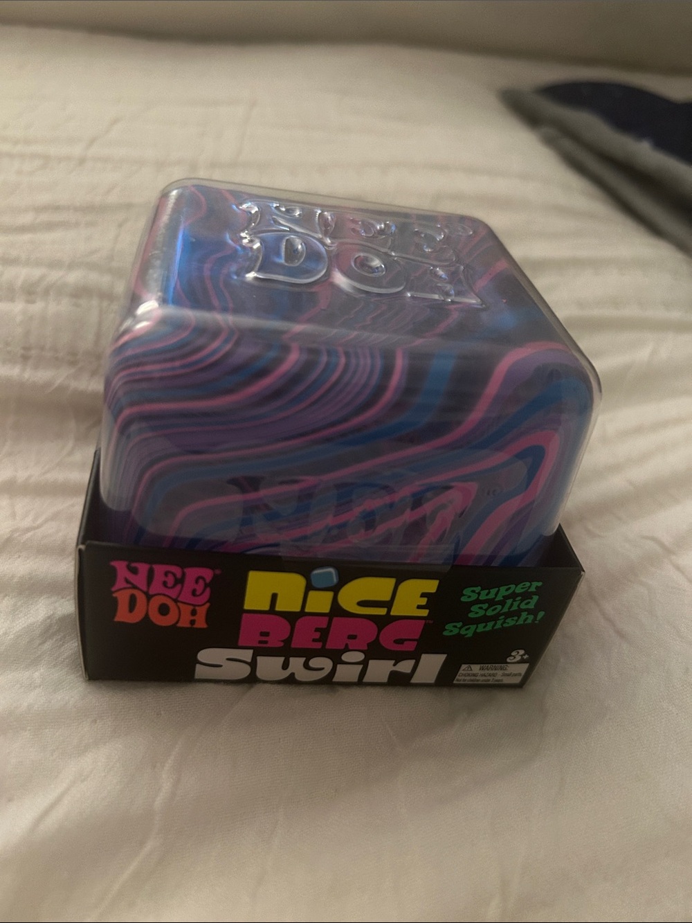 Needoh Nice Berg Swirl Super Solid Squish - Pink & Blue